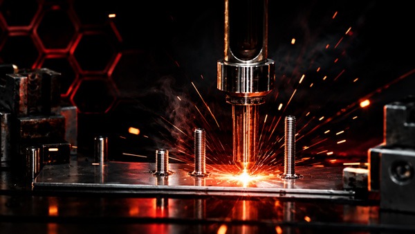 Studs of different lengths with the same diameter during welding