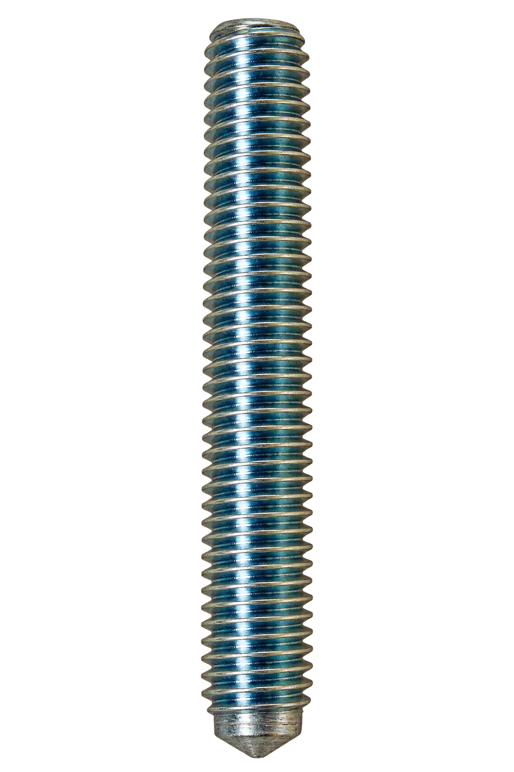 Original product photo of an MD threaded stud: long external thread with a short unthreaded welding end