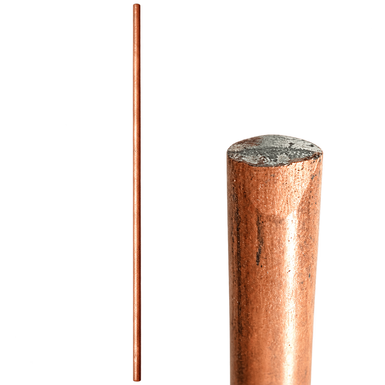 Isolierstift IS mit abgeschlagenen Spitzen und Detailansicht