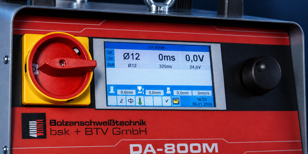 Wegmessungsanzeige am DA-800M als Beispiel geeigneter Gerätetechnik